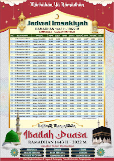 Jadwal Imsakiyah Puasa 1443 H CDR