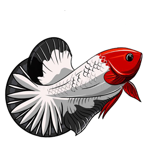 logo ikan cupang 3d