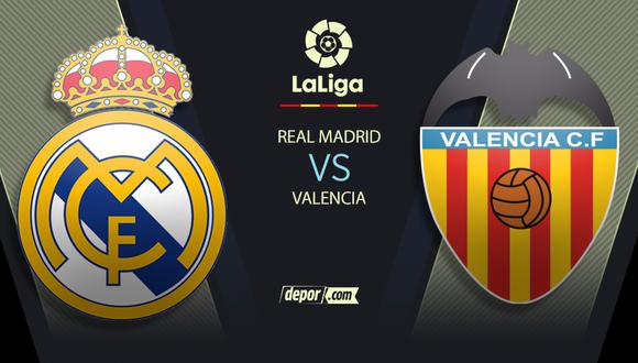 Real Madrid vs Valencia EN VIVO desde el Bernabéu: canales de transmisión y horarios por LaLiga