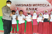 Polsek Tambelang Bersama Nakes Tambelang dan Sukawangi Melakukan Vaksinasi Pada 591 Anak Usia 6-12 Tahun.