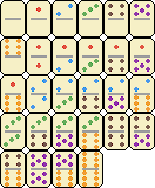 Dominoes Sprite Sheet (256)
