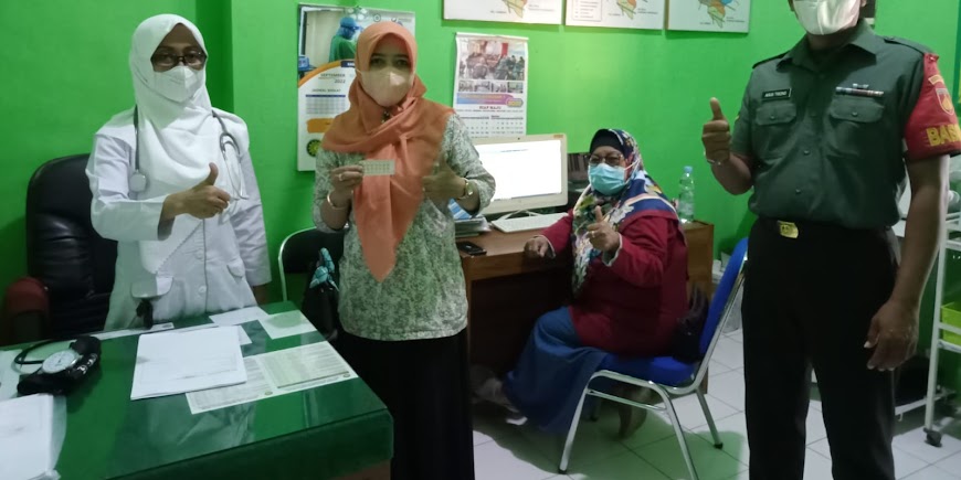 Babinsa Wonosari Sukseskan KB TNI Manunggal Bangga Kencana Kesehatan Terpadu