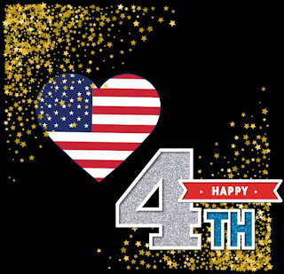 Happy 4th of july greeting card