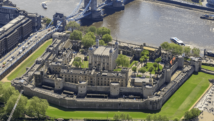 Tower of London from above