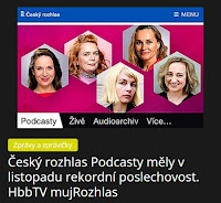 Český rozhlas Podcasty měly v listopadu rekordní poslechovost. HbbTV mujRozhlas - AzaNoviny