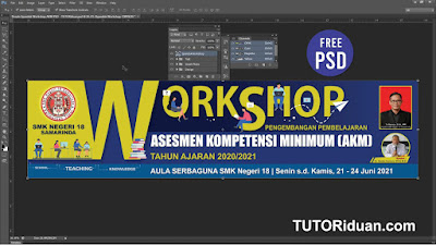 Desain Banner Workshop PSD