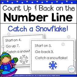 Snowflake Number Line Addition & Subtraction