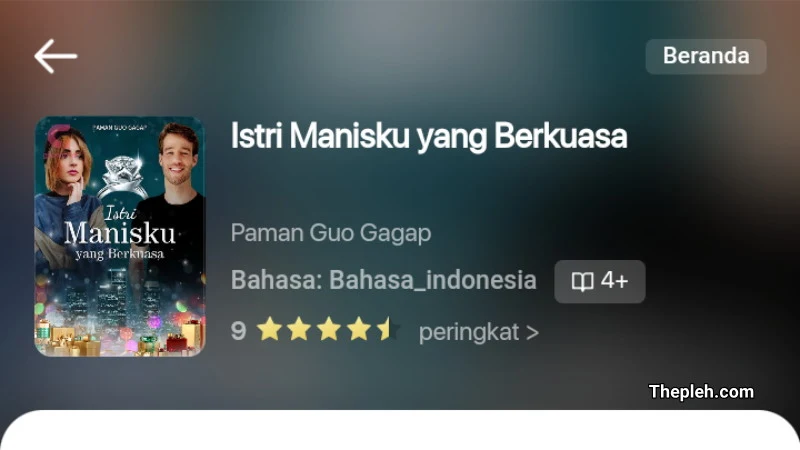 Novel Istri Manisku yang Berkuasa