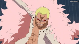 ワンピースアニメ ドレスローザ編 725話 ドフラミンゴ ドフィ DonQuixote Doflamingo | ONE PIECE Episode 725