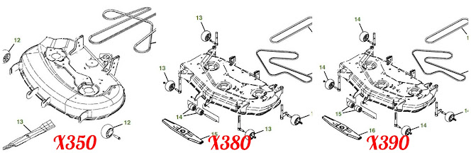 John Deere Mower Deck diagram