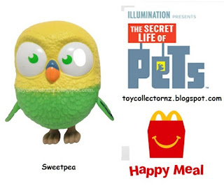 McDonalds Secret Life of Pets Happy Meal Toys 2016 Australia and New Zealand Sweetpea figurine plastic version