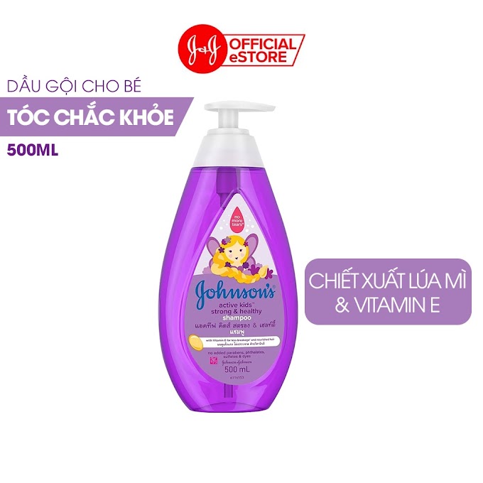 Mall Shop [ johnson_johnson_official ] Dầu Gội Giúp Tóc Chắc Khỏe Cho Bé Gái Johnsons Baby Active Kids Strong Healthy Shampoo