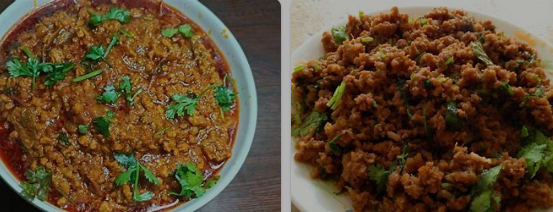 Mutton Keema Recipe on Plate