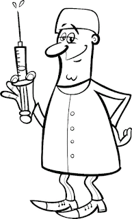 Doctor coloring page