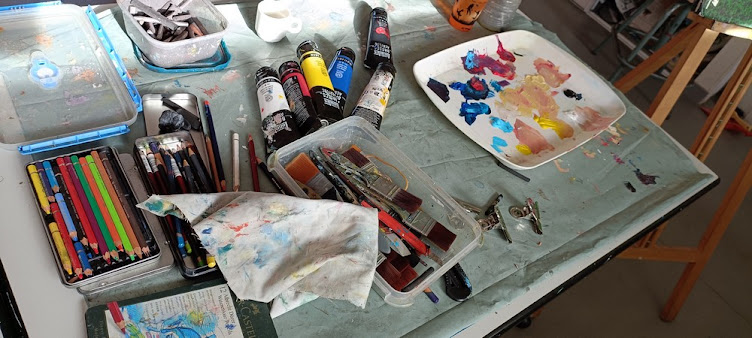 Atelier Libre Associatif Croquis modèle vivant de Laillé (35)