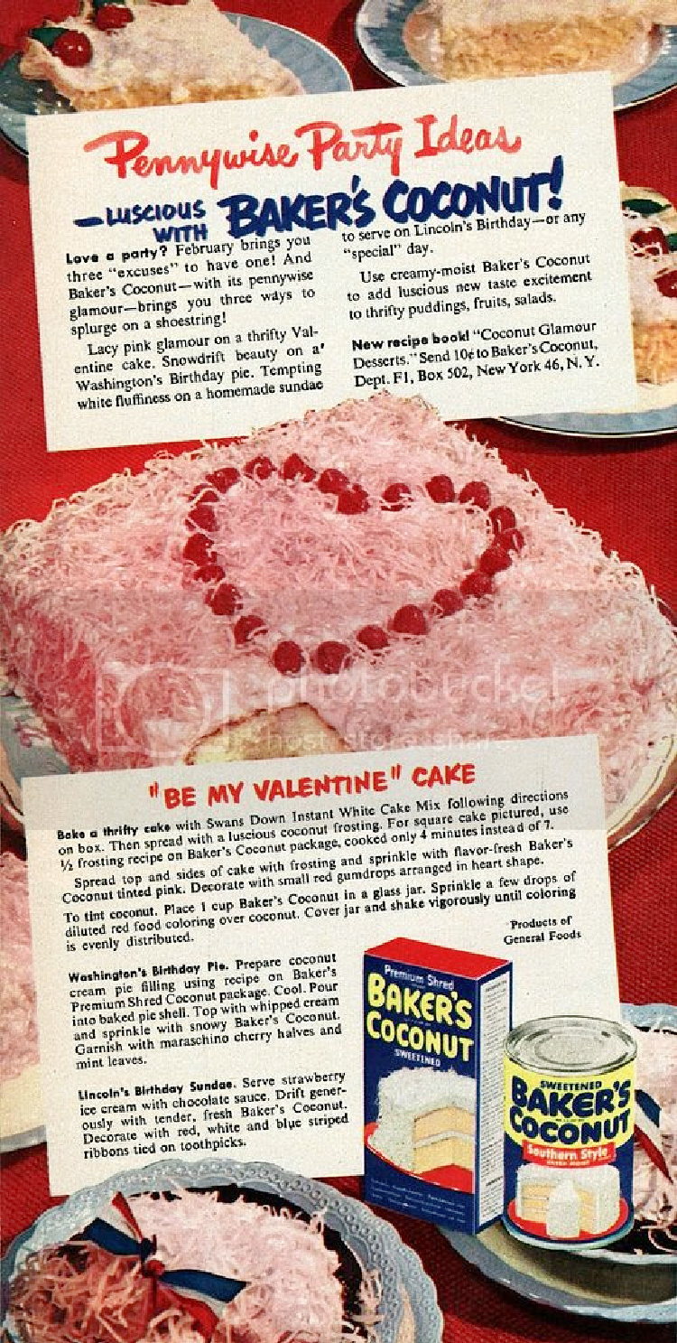 A Vintage Nerd, Vintage Blog, Retro Recipes, Retro Food, Vintage Valentine Cakes, Vintage Food Recipes, Valentine Inspired Cakes, Vintage Valentine