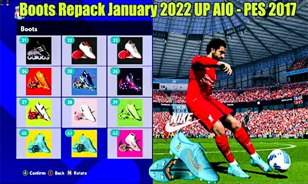 PES 2017 Boots Pack January 2022 AIO