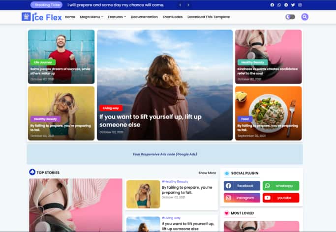 Blogger Template Iceiki