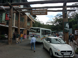 Entrance to Eravikulam National Park Tour Bus stand and Booking office in Rajamala.
