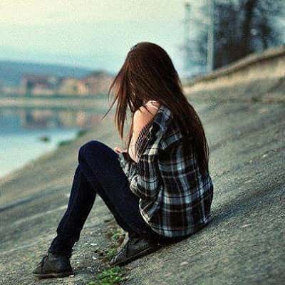 alone sad girl dp for facebook