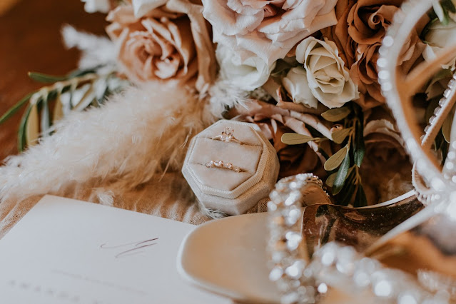 engagement ring in ivory ring box