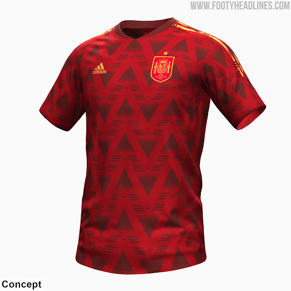 Authentic Spain 2022 World Cup Training Kit Released - Laser-Cut  Ventilation Holes - Footy Headlines
