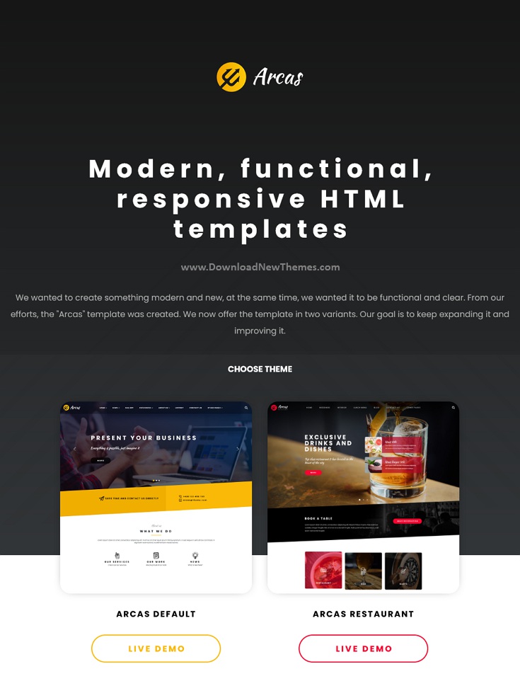 Arcas - Multipurpose HTML5 Template