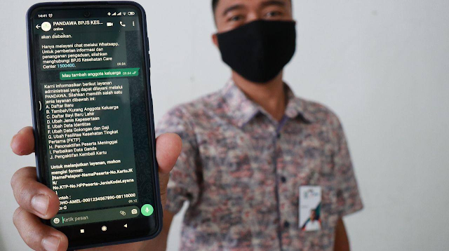 Salah satu Pengguna yang sudah menggunakan layanan Whatsapp BPJS Kota tangerang Selatan