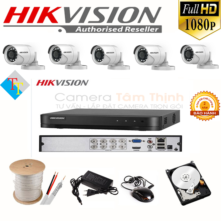 Bộ 5 Camera HIKVISION