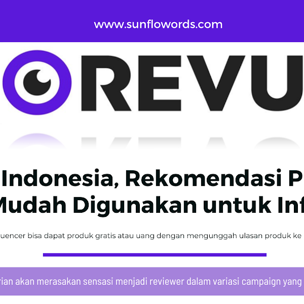 REVU Indonesia, Rekomendasi Platform  untuk Influencer yang Mudah Digunakan
