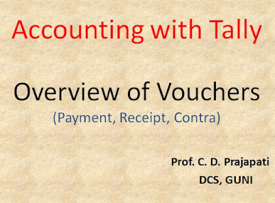 Accounting with Tally: An Overview of Payment, Receipt and Contra Vouchers
