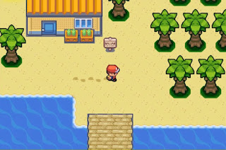 Pokemon Intel Version para GBA Lugar Zona de Playa