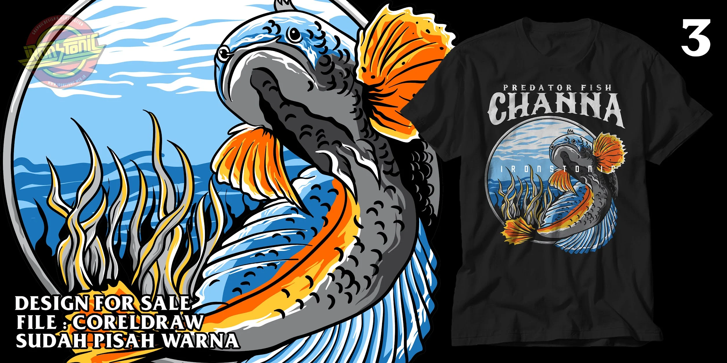 gambar ikan channa oleh ironstonic