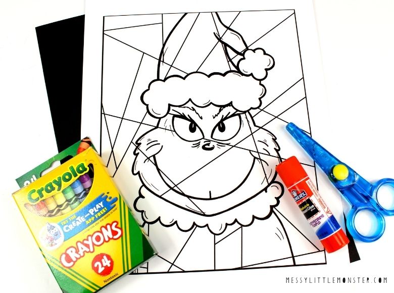 Christmas coloring pages of the Grinch