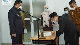Bupati Lampung Tengah Musa Ahmad Lantik Alih Fungsi dan Inpassing Jabatan fungsional