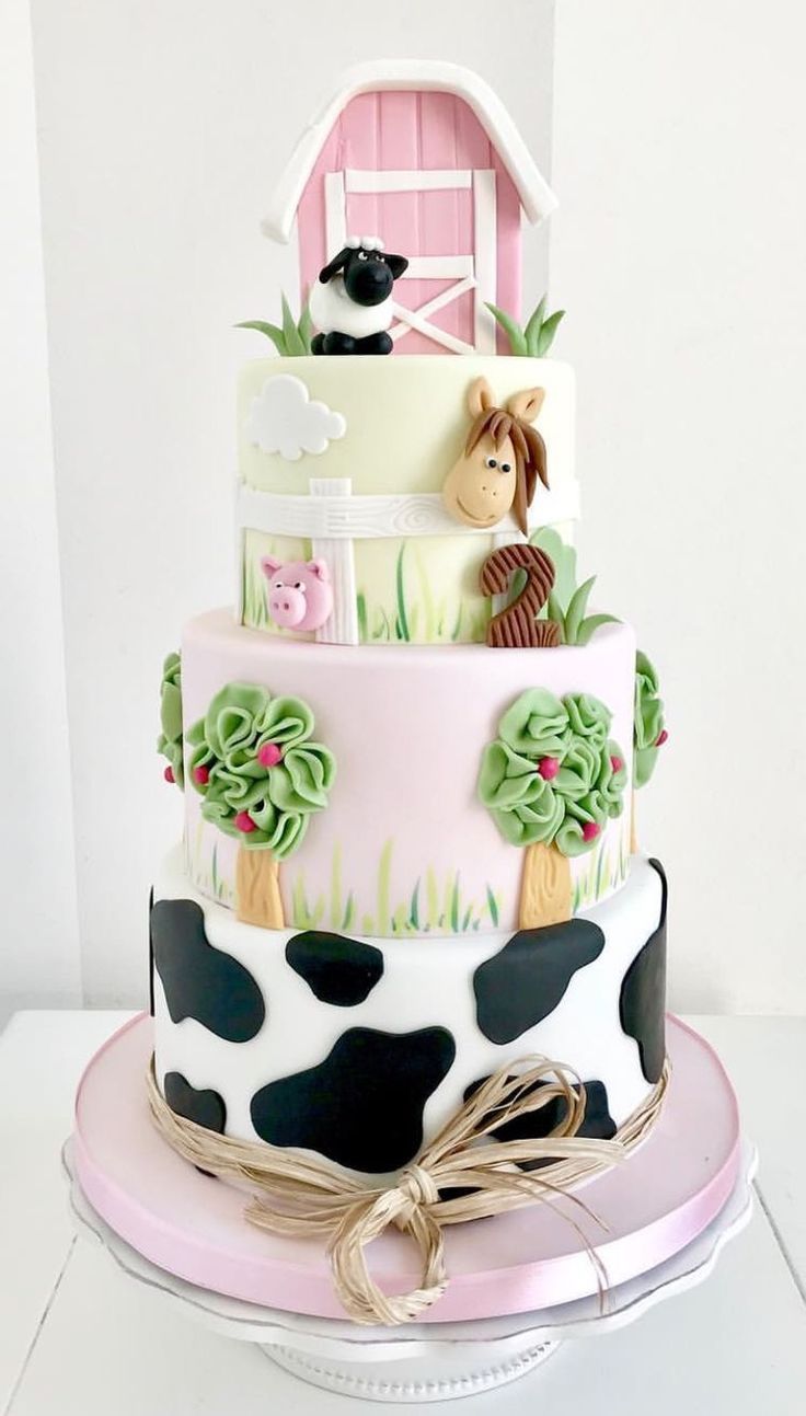 farm birthday cake ideas