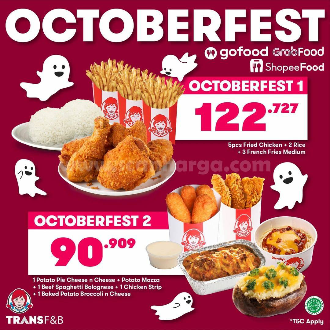 Promo WENDYS OCTOBERFEST Harga Paket mulai Rp 90.909