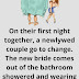 A newlywed first night together