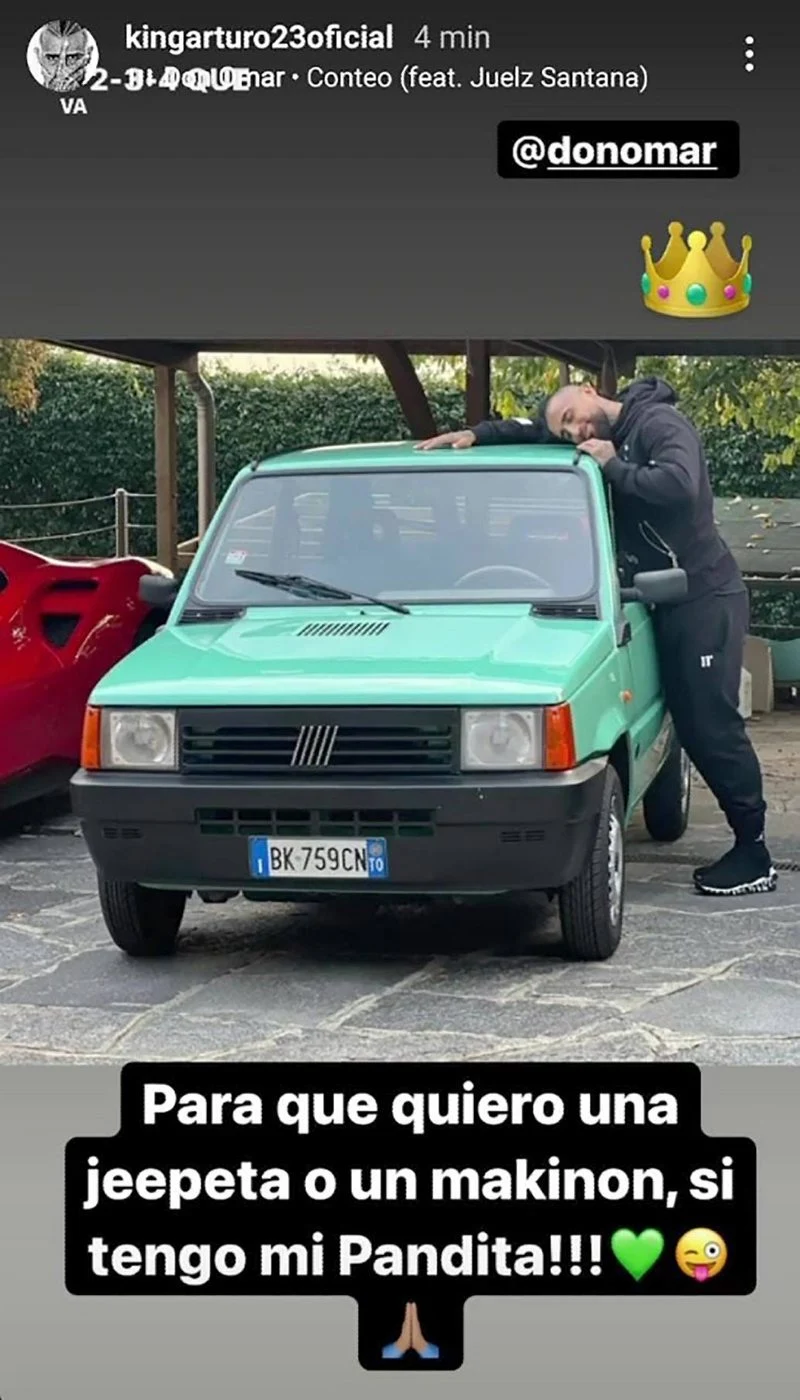Arturo Vidal se compró un Fiat Panda