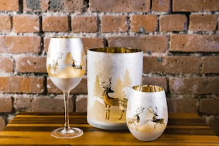 Christmas Wine Glasses - Christmas Decoration Online Items