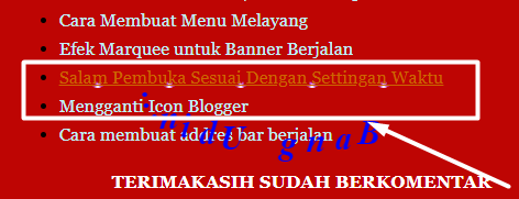 Cara membuat link berkedip ketika kursor melintas terbaru