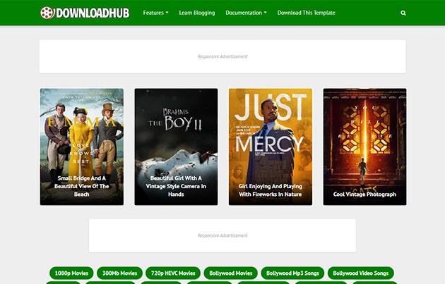 blogger template series peliculas