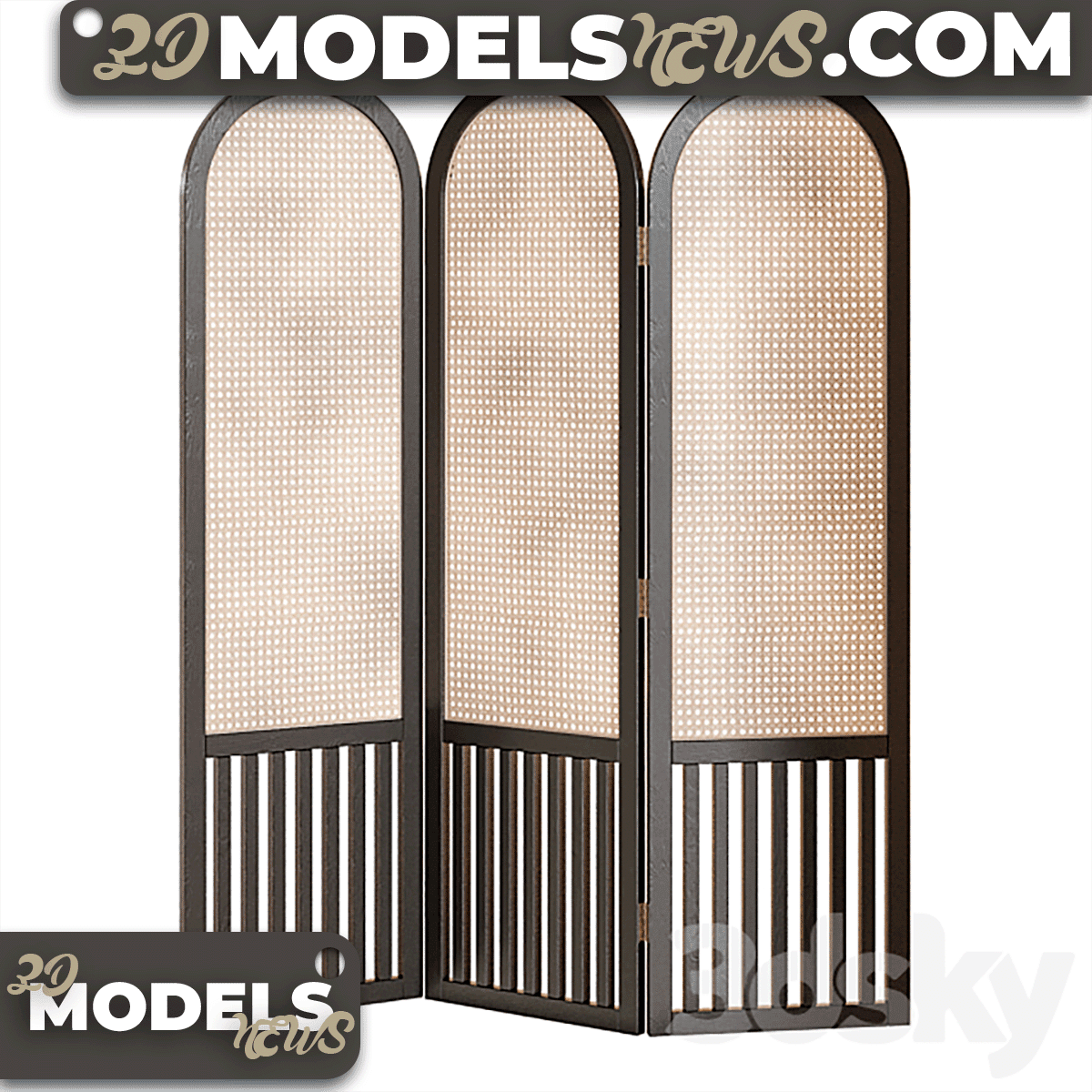 Decorative Objects Model Cane Partition 3
