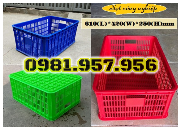 Khay nhựa lỗ, khay nhựa hở, sóng nhựa rỗng 2T5