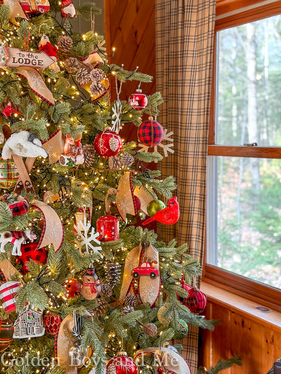 Mountain Cabin with Christmas Decor