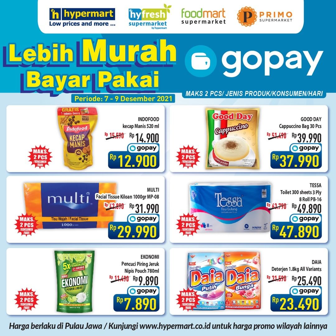 Minyak Goreng Sania  2 Liter Hanya 35 Ribu di Promo GOPAY Hypermart (s.d 09 Des 2021)