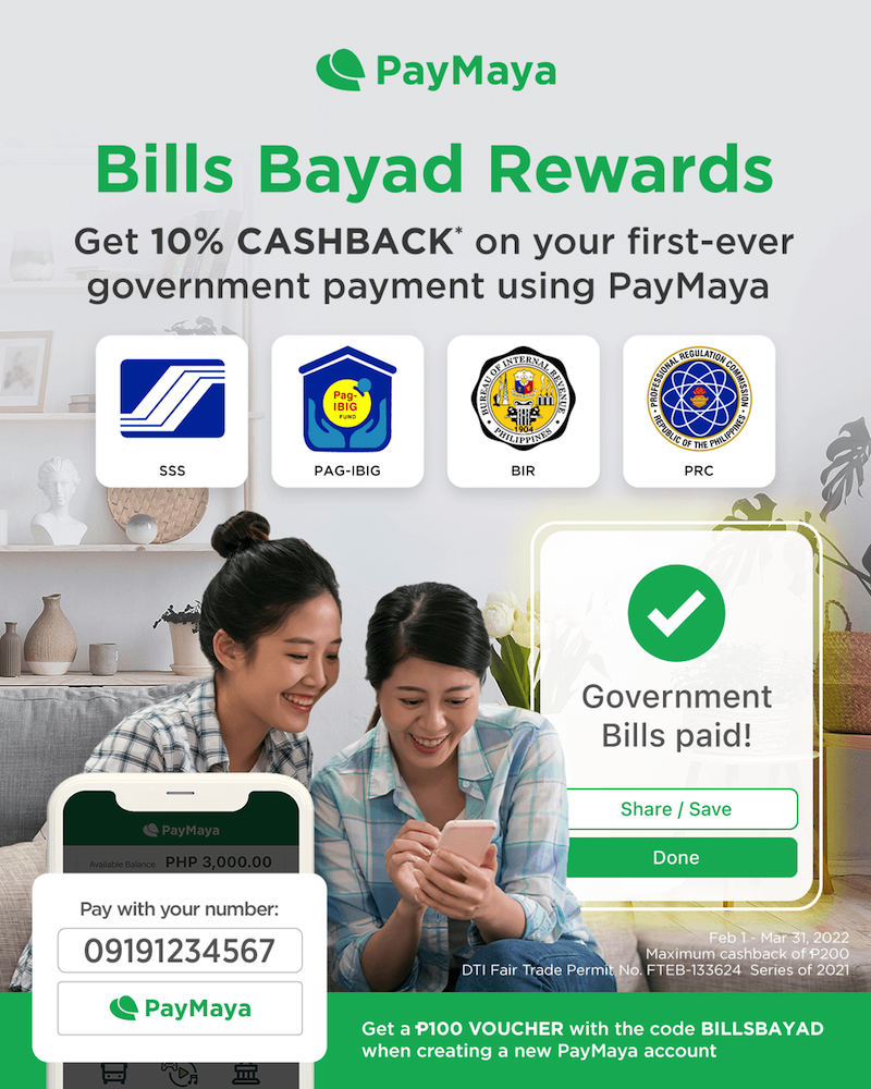 PayMaya releases Bills Bayad reward promo!