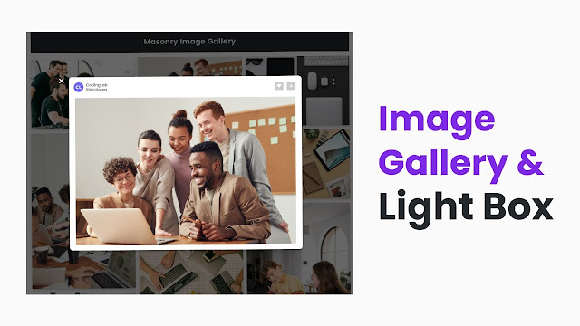 Image Gallery with Lightbox using HTML CSS & JavaScript