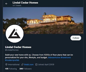 Proud supporter and promoter of Lindal Cedar Homes