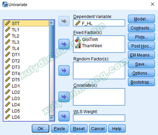 Kiểm định Two-Way ANOVA trong SPSS